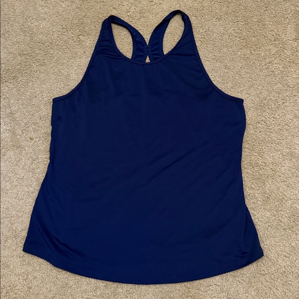 Fabletics Navy Blue Racerback Tank Top